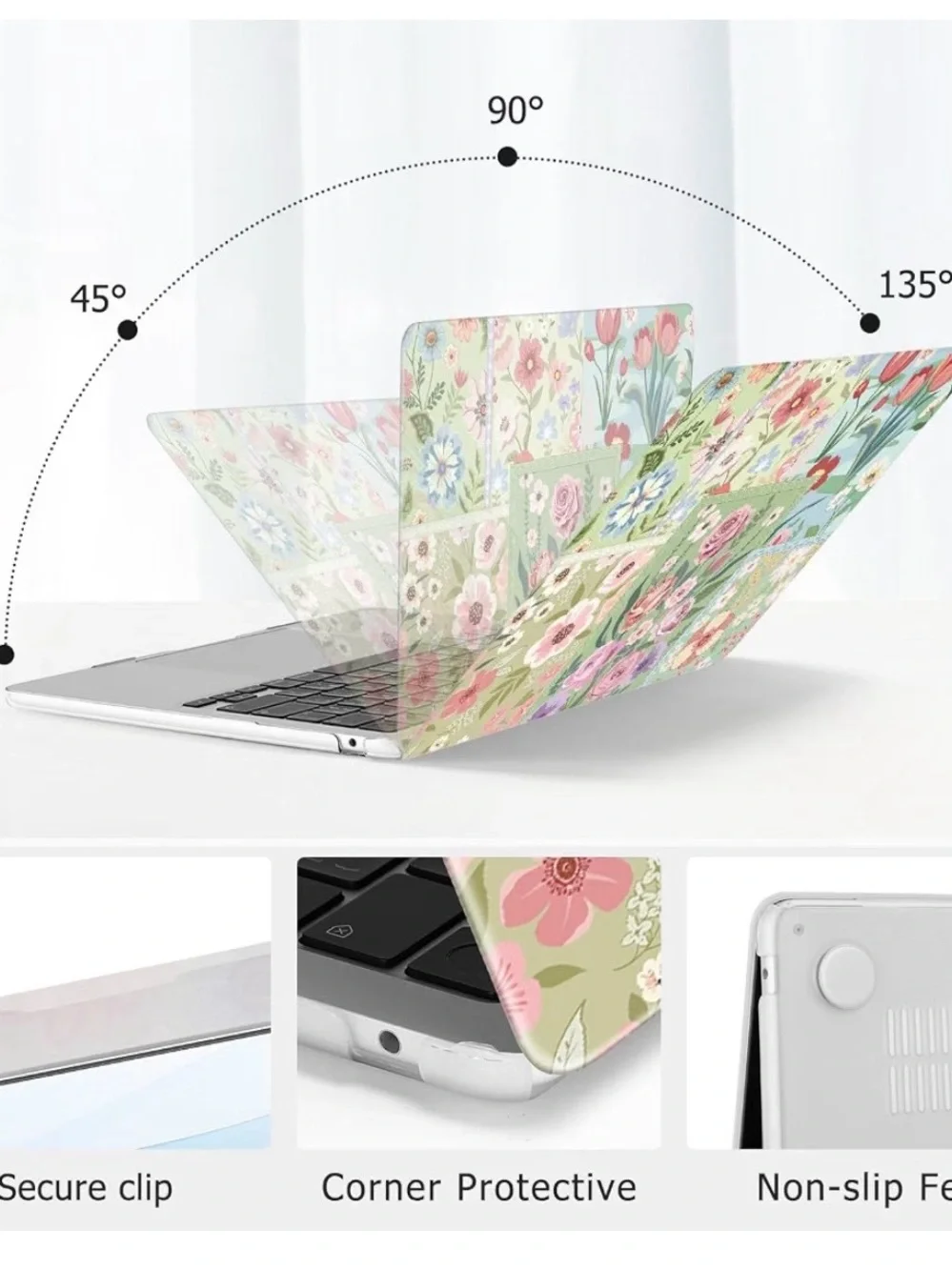 Amazon Floral Patchwork Tablet Skin and Mint Keyboard Cover